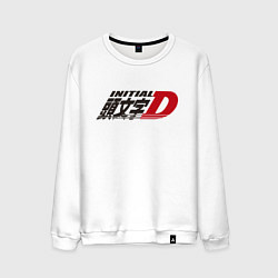 Свитшот хлопковый мужской Initial D Logo Z, цвет: белый