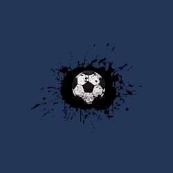 Свитшот хлопковый мужской Soccer Ball, цвет: тёмно-синий — фото 2
