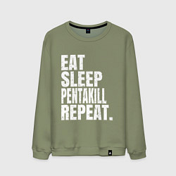 Мужской свитшот EAT SLEEP PENTAKILL REPEAT