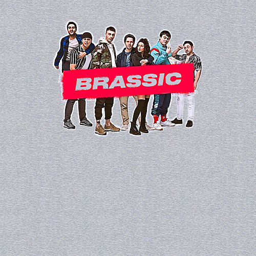 Мужской свитшот Голяк Brassic / Меланж – фото 3