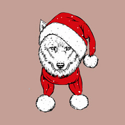 Свитшот хлопковый мужской Wolf hipster, цвет: пыльно-розовый — фото 2