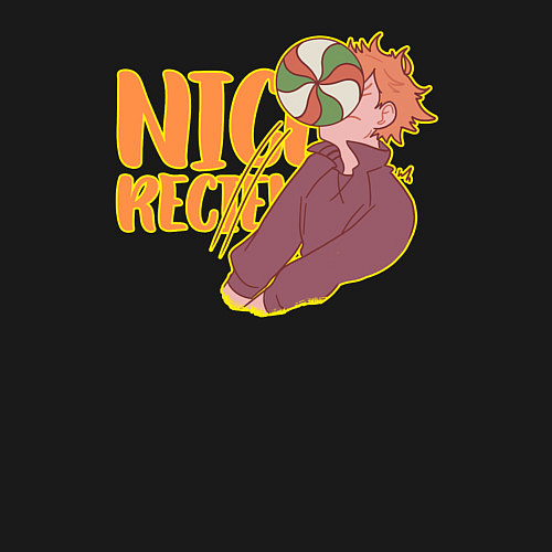 Мужской свитшот Nice recieve / Черный – фото 3