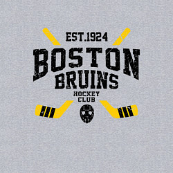 Свитшот хлопковый мужской Бостон Брюинз, цвет: меланж — фото 2