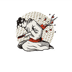 Свитшот хлопковый мужской Харакири, цвет: белый — фото 2