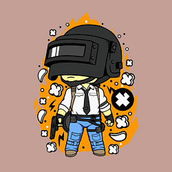 Свитшот хлопковый мужской PUBG, цвет: пыльно-розовый — фото 2