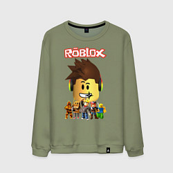 Свитшот хлопковый мужской ROBLOX, цвет: авокадо