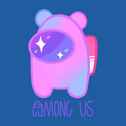 Свитшот хлопковый мужской AMONG US - SPACE, цвет: синий — фото 2