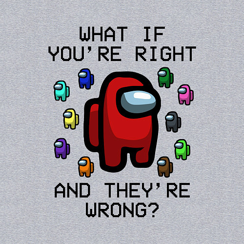 Мужской свитшот AMONG US - FARGO / Меланж – фото 3