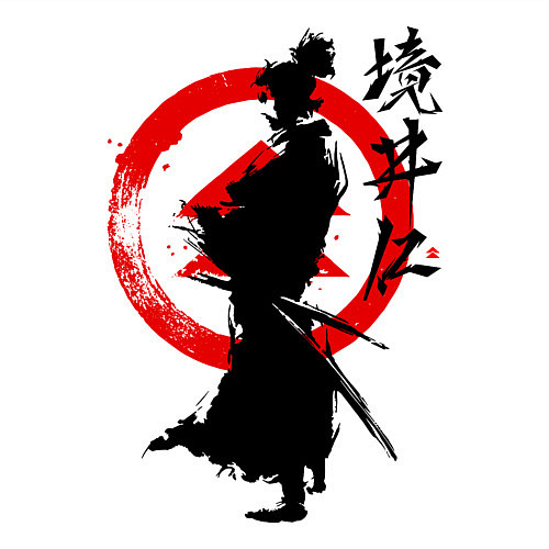 Мужской свитшот Ghost of Tsushima / Белый – фото 3