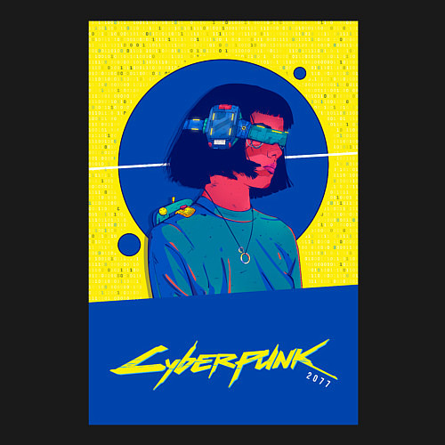 Мужской свитшот Cyberpunk 2077 / Черный – фото 3