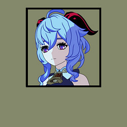 Свитшот хлопковый мужской Genshin impactГань Юй, цвет: авокадо — фото 2