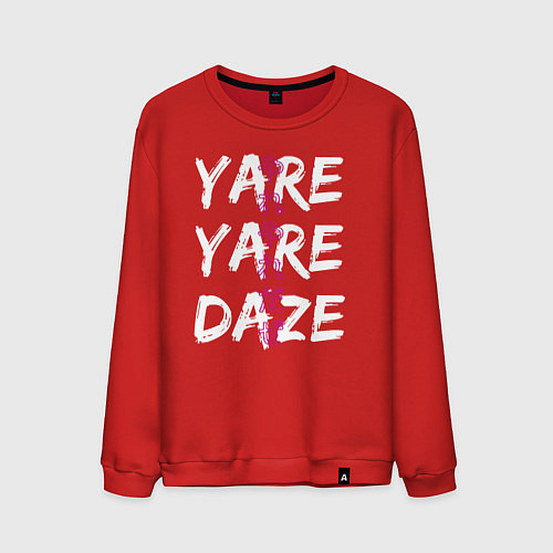 Мужской свитшот YARE YARE DAZE / Красный – фото 1