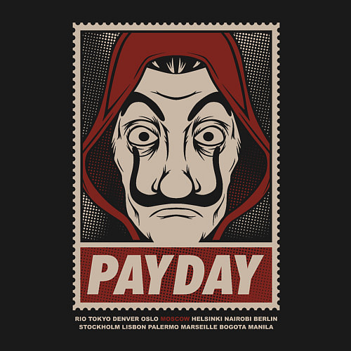 Мужской свитшот Payday / Черный – фото 3