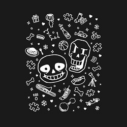 Свитшот хлопковый мужской UNDERTALE, цвет: черный — фото 2