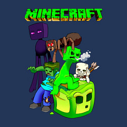 Свитшот хлопковый мужской Minecraft, цвет: тёмно-синий — фото 2
