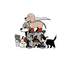 Свитшот хлопковый мужской One Punch Man, цвет: белый — фото 2