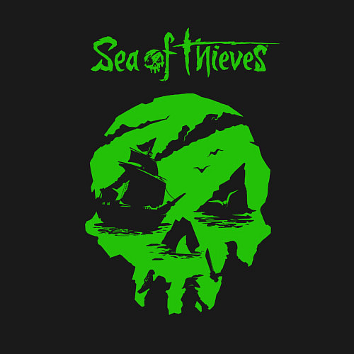 Мужской свитшот Sea Of Thieves Море Воров Зеленая / Черный – фото 3