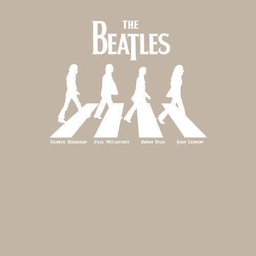 Мужской свитшот The Beatles / Миндальный – фото 3