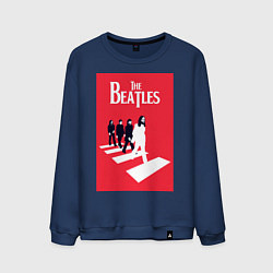 Свитшот хлопковый мужской The Beatles, цвет: тёмно-синий