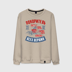 Мужской свитшот 23 Февраля Покоритель Вершин