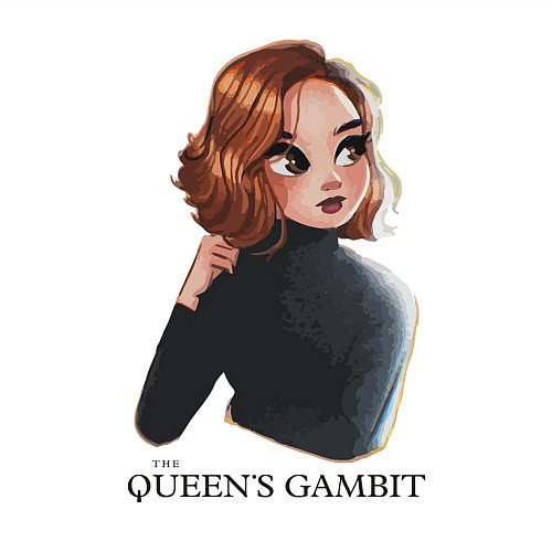 Мужской свитшот Queens Gambit Ход Королевы / Белый – фото 3