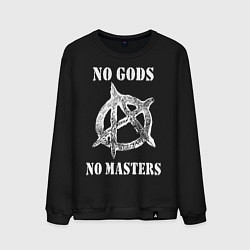 Мужской свитшот NO GODS NO MASTERS