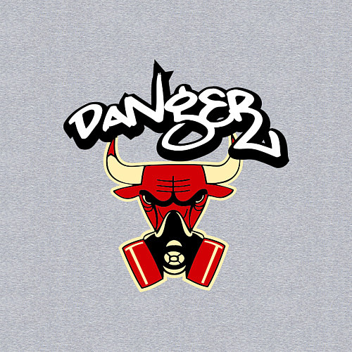 Мужской свитшот Danger Chicago Bulls / Меланж – фото 3