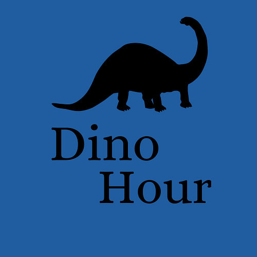 Мужской свитшот DinoHour / Синий – фото 3