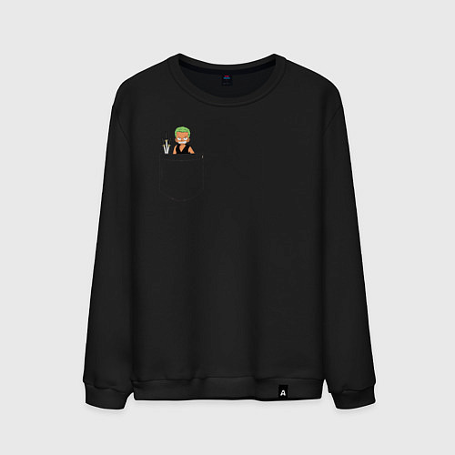 Мужской свитшот One piece / Черный – фото 1