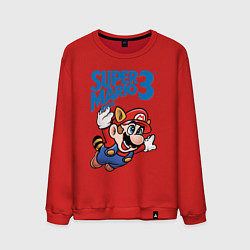 Свитшот хлопковый мужской Mario 3, цвет: красный