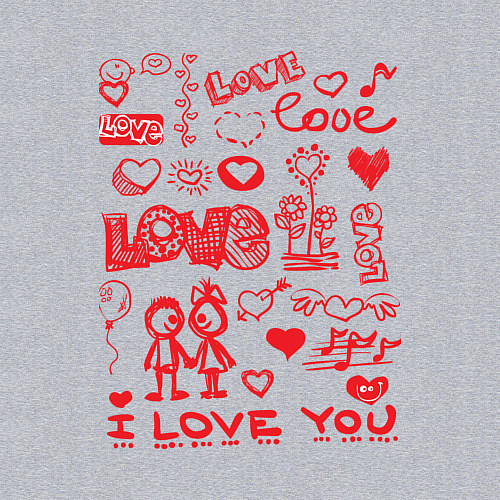 Мужской свитшот Настроение / Меланж – фото 3