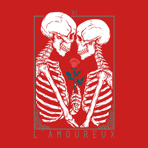 Мужской свитшот Love День святого Валентина / Красный – фото 3