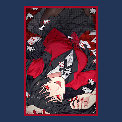 Мужской свитшот Юмэко Джабами Yumeko Jabami / Тёмно-синий – фото 3