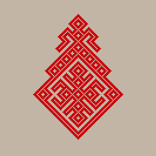 Мужской свитшот Славянский Оберег Макошь / Миндальный – фото 3