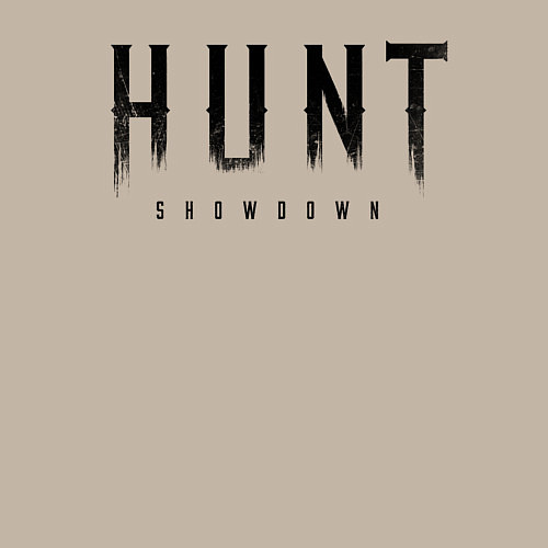 Мужской свитшот HUNT: showdown черный / Миндальный – фото 3