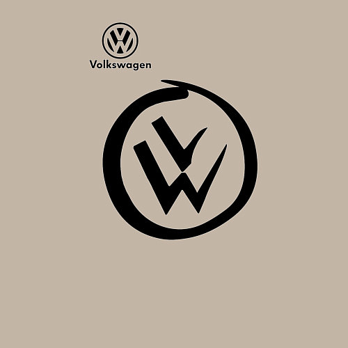 Мужской свитшот Volkswagen / Миндальный – фото 3