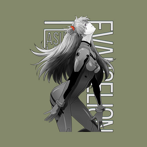 Мужской свитшот Евангелион / Авокадо – фото 3