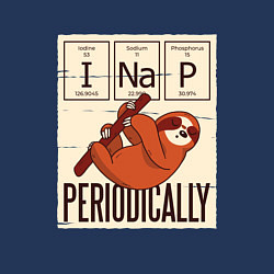 Свитшот хлопковый мужской I Nap Periodically, цвет: тёмно-синий — фото 2