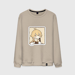 Свитшот хлопковый мужской Путешественник, цвет: миндальный