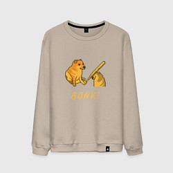 Мужской свитшот Doge Bonk go to horny jail
