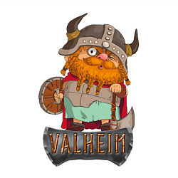 Свитшот хлопковый мужской Valheim, цвет: белый — фото 2