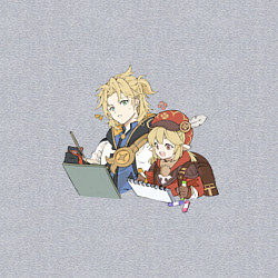 Свитшот хлопковый мужской Альбедо и Кли, цвет: меланж — фото 2