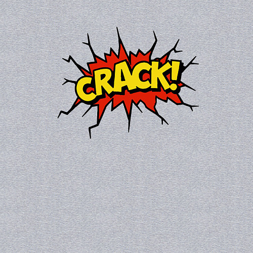 Мужской свитшот CRACK / Меланж – фото 3
