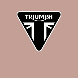 Свитшот хлопковый мужской Triumph Мото Лого Z, цвет: пыльно-розовый — фото 2