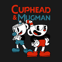 Свитшот хлопковый мужской Cuphead & Mugman, цвет: черный — фото 2