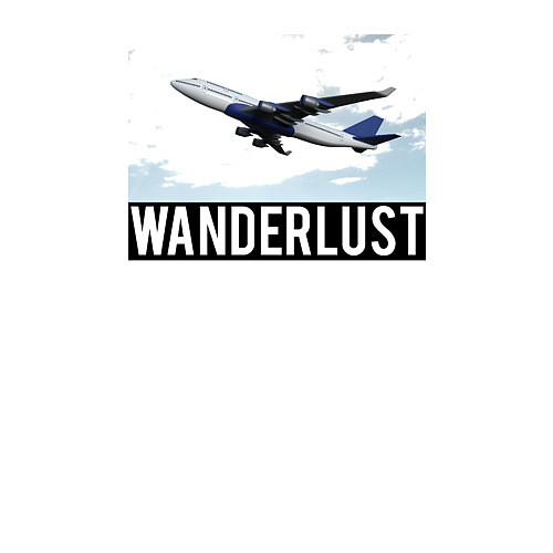 Мужской свитшот Wanderlust / Белый – фото 3