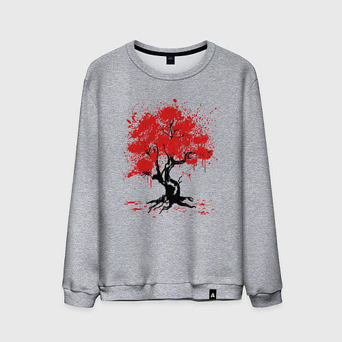 Мужской свитшот САКУРА SAKURA ВИШНЯ / Меланж – фото 1