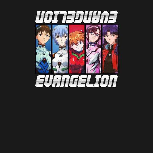 Мужской свитшот Evangelion Character / Черный – фото 3