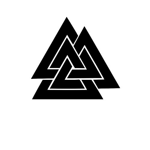 Мужской свитшот Валькнут Valknut Z / Белый – фото 3