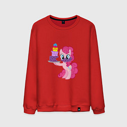 Свитшот хлопковый мужской My Little Pony Pinkie Pie, цвет: красный